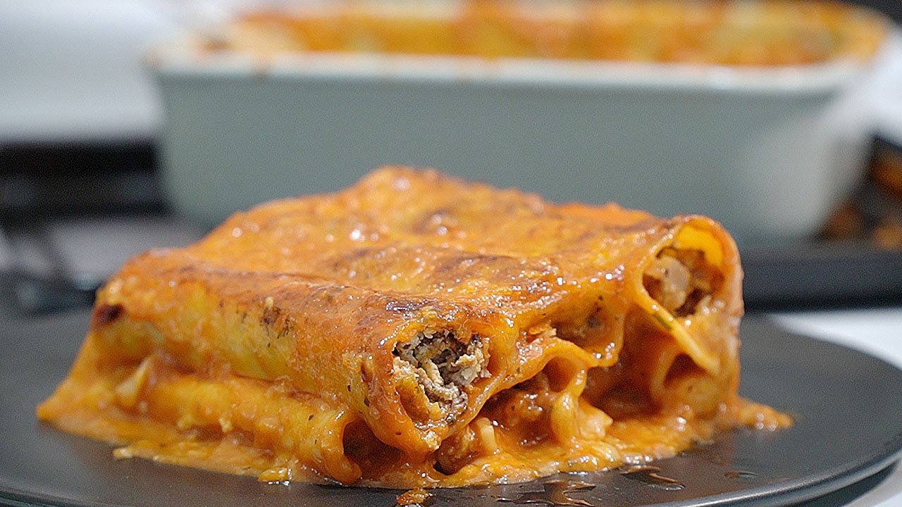 CHEESY Shredded BEEF Cannelloni