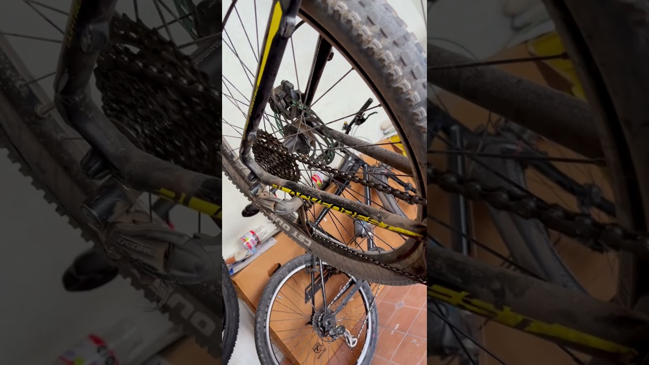 Bici para servicio, esto es lo que reviso antes de empezar.#mtb #TallerDeBicicletas #servicio