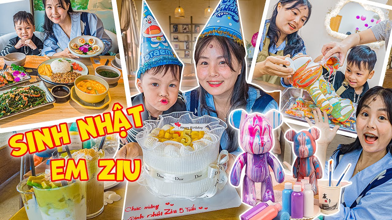 Tổ Chức Sinh Nhật Bất Ngờ Và Đổ Màu Bearbrick Cùng Tiệc Nướng BBQ Mừng Ziu 5 Tuổi ❤ KN CHENO