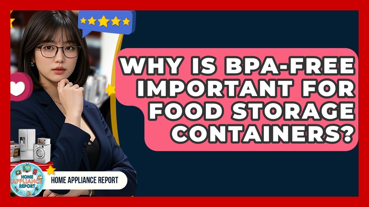 Why Is BPA-Free Important for Food Storage Containers? - Home Appliance Report