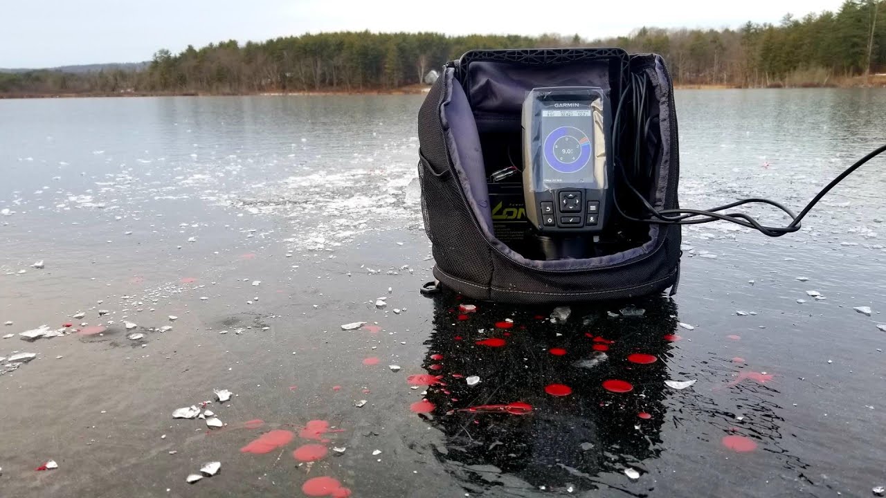 Testing Out the GARMIN STRIKER 4 Ice Fishing (Bloody Mistake)