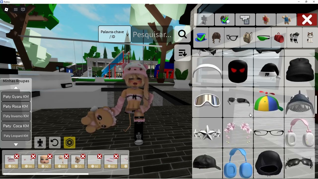 fazendo duas skin de urso pink fazendo skin black .