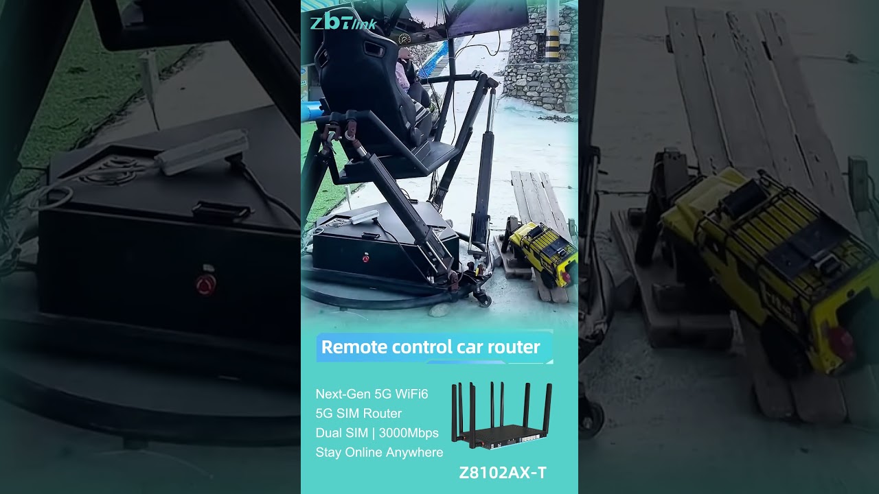 The Secret Behind Ultra-Low Latency Remote Control Cars? This WiFi 6 5G CPE! #wifi6 #5grouter