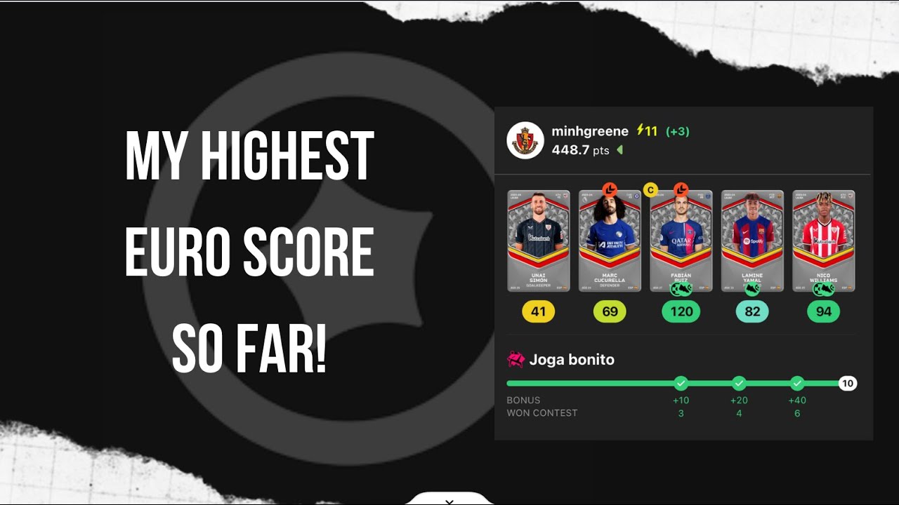 Day 15: My Highest EURO Score SO Far! | Sorare EURO 2024 Results