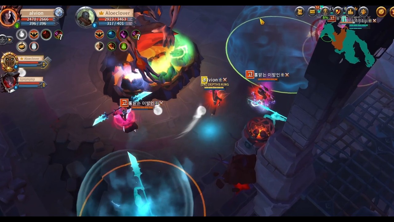 Albion abyssal depths fight healer pov duo trio