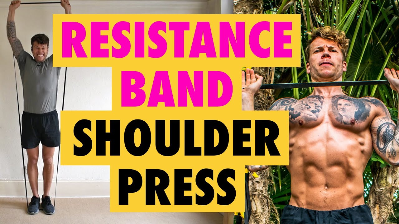 How to do a Resistance Band Shoulder Press exercise