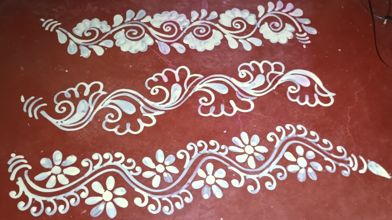 three new alpona design video / new alpona three designs