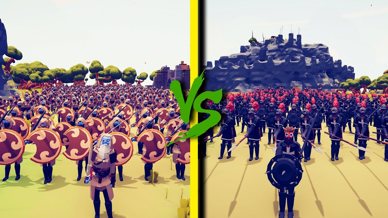 PERSIAN HASHASHIN TEAM vs TEMPLAR KNIGHT TEAM  - Totally Accurate Battle Simulator TABS