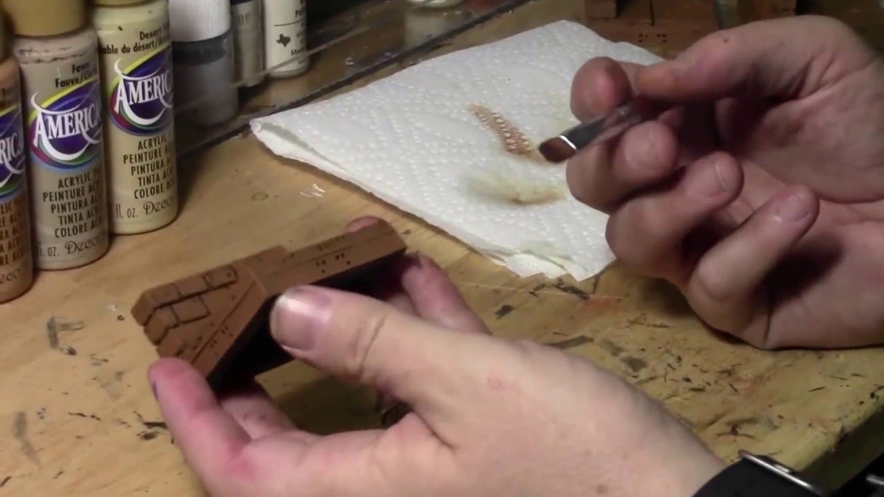 Painting Sandstone Gaming Terrain