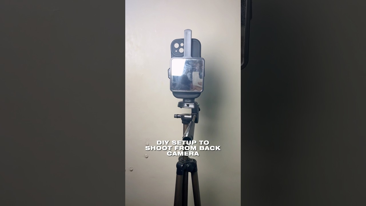 how to film videos from back camera #setup #videography #contentcreation