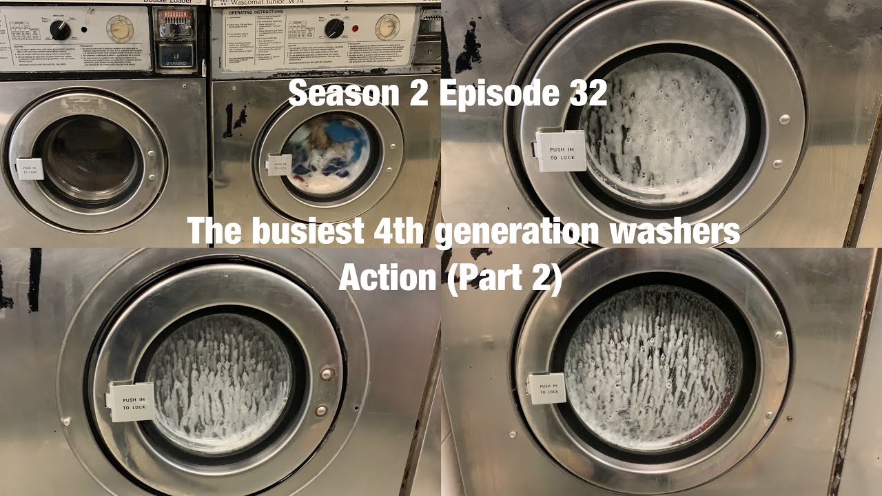 Laundromat day S2 Episode 32 The busiest Madness 4th Generation of Wascomat Washers action (Part 2)