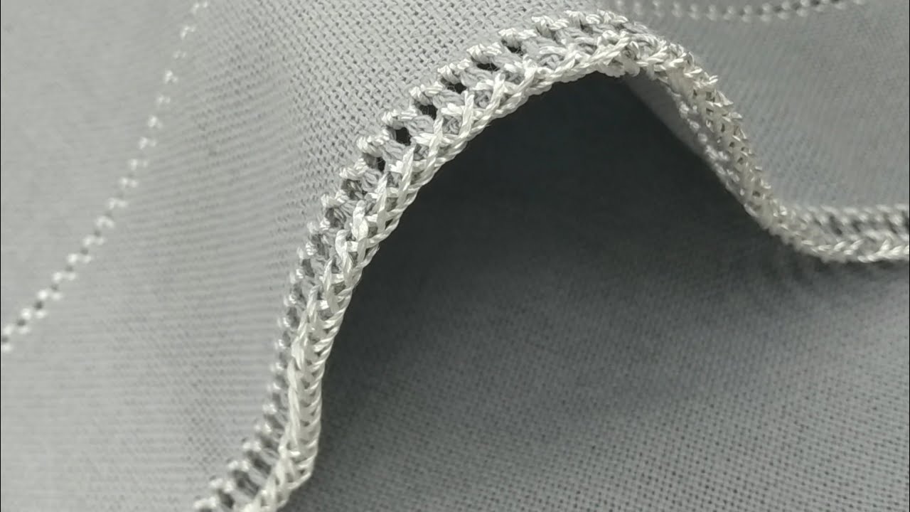 Рельефна ажурна кайма| Обробка краю|Hand embroidery|