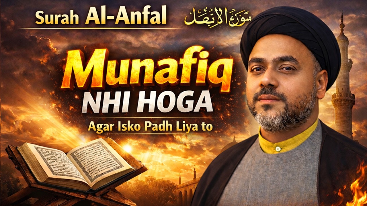 Munafiq nhi hoga Agar Isko Pad Liya to | Surah Al-Anfal | Maulana Syed Asif Abbas sb