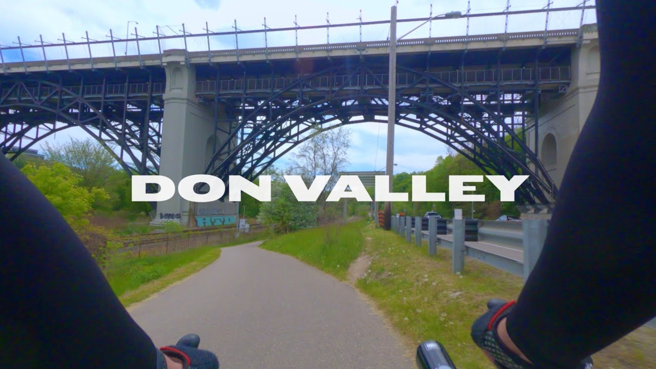 Biking Around Toronto - Don Valley - asmr ambient bicycle ride Canada