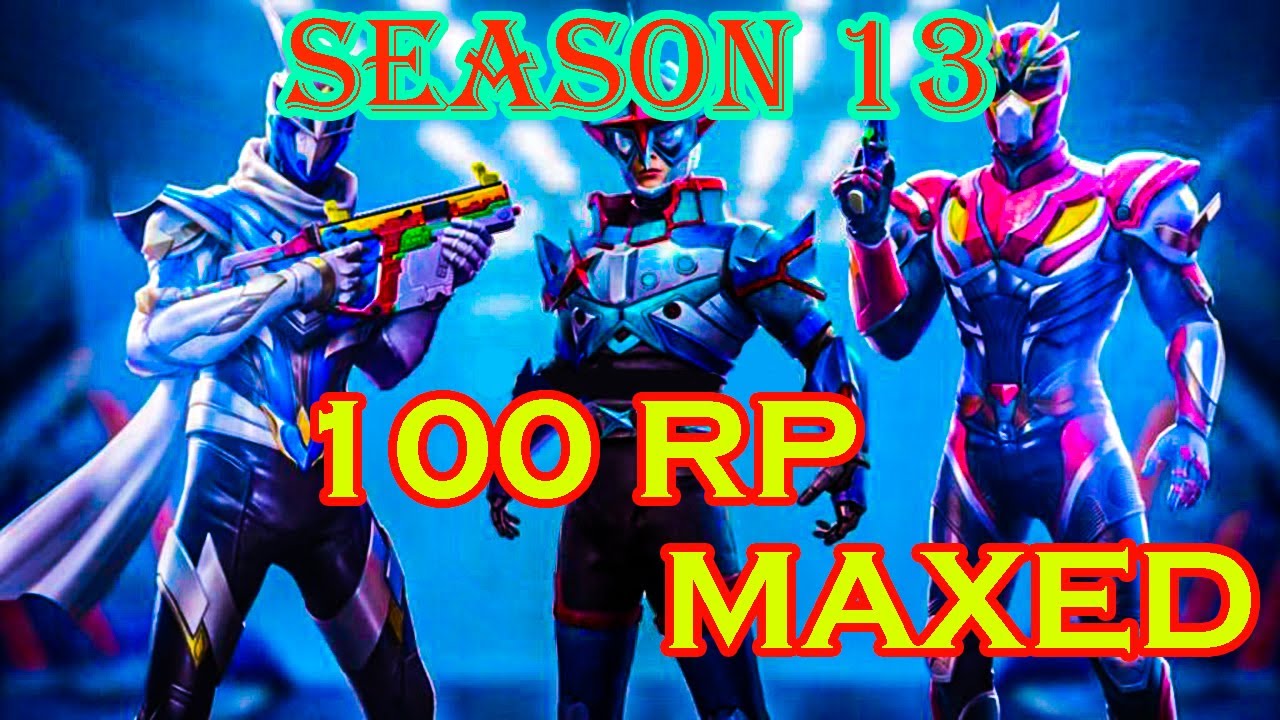 ROYAL PASS SEASON 13 MAXED TO 100 RP | 8700 UC SPENT