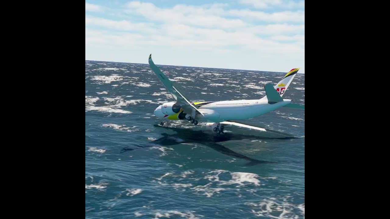 Airplane Emergency Landing in the open sea EP275