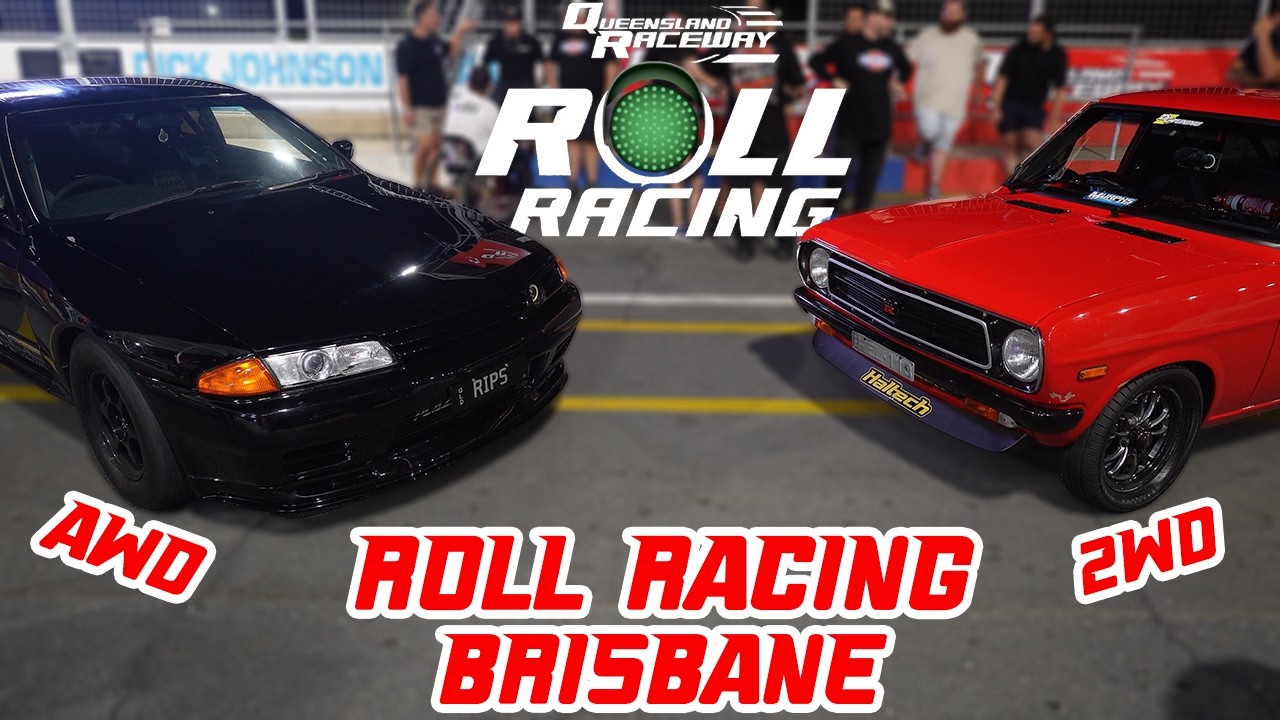 ROUND 2 ROLL RACING BRISBANE @ QUEENSLAND RACEWAY! R32 GTR SKYLINE TAKES THE WIN! (Episode 144)