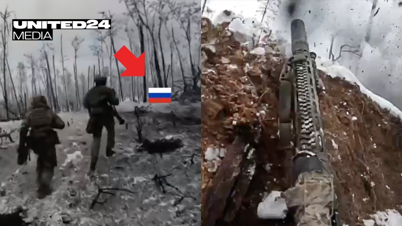Kreminna. Ukraine&rsquo;s Azov Brigade Take out Squad of Russians. Trench / Forest Assault. Part 3