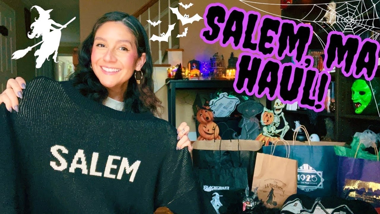 SALEM, MA Shopping HAUL!🎃 Everything I Bought from Witch City!🧙🏼‍♀️🖤