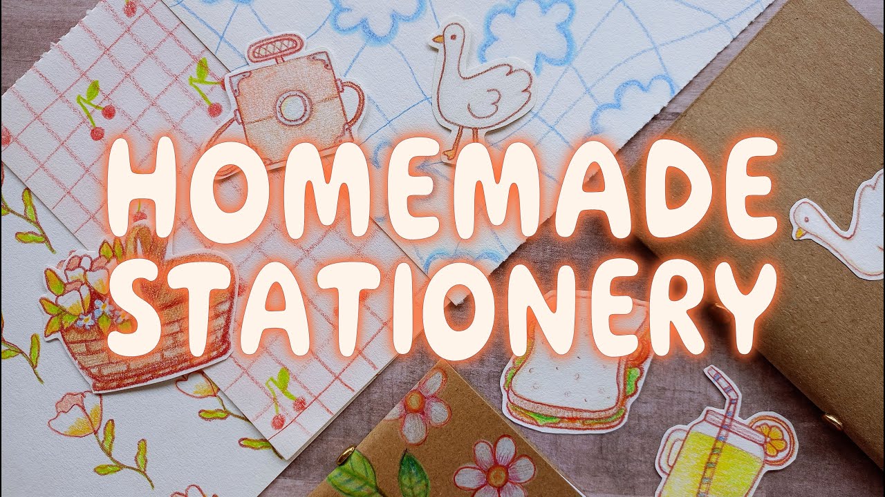 DIY STATIONERY IDEAS (15)🌳🍉 HOMEMADE PICNIC-INSPIRED SUPPLIES WITH PAPER 🦋 EASY CRAFTS
