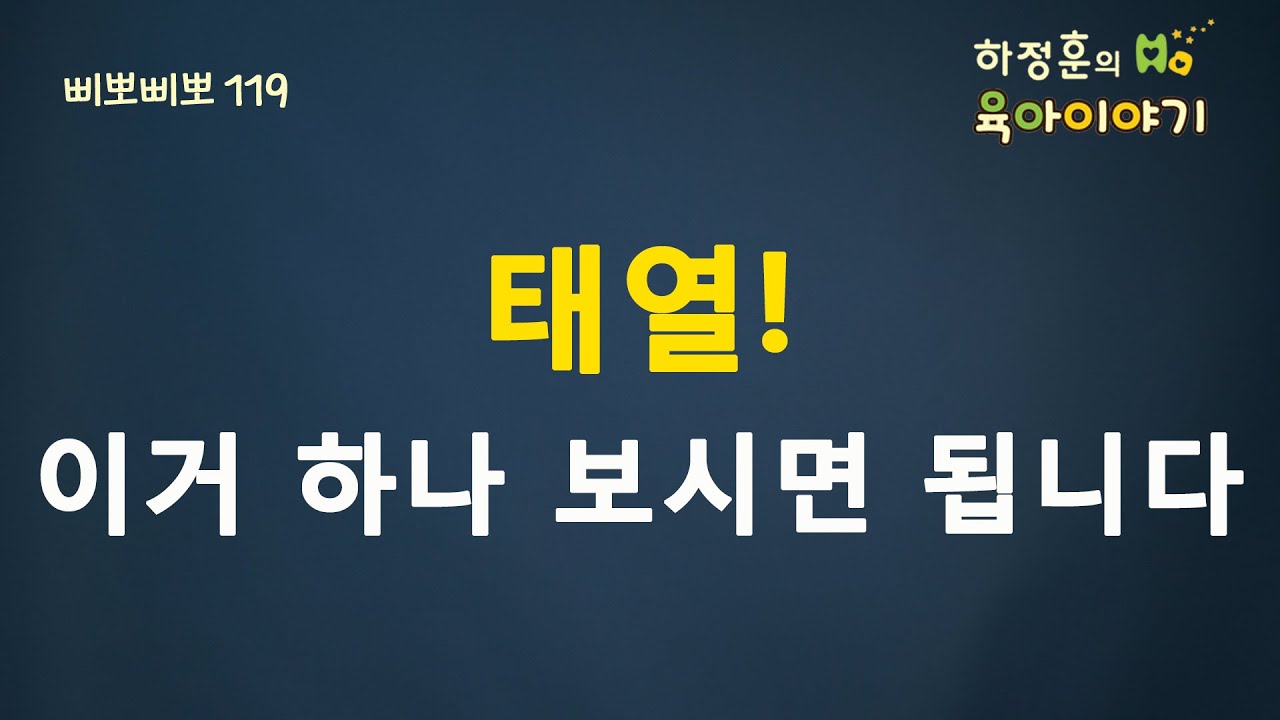#236  태열! 이거 하나 보시면 됩니다. 소아청소년과 전문의 하정훈의 육아이야기(소아청소년과 전문의)