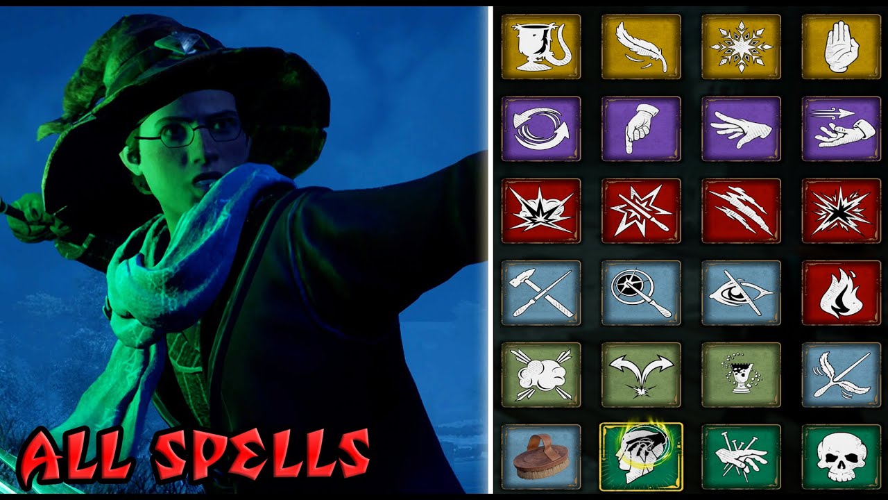 All Spells in Hogwarts Legacy (Gameplay Showcase)