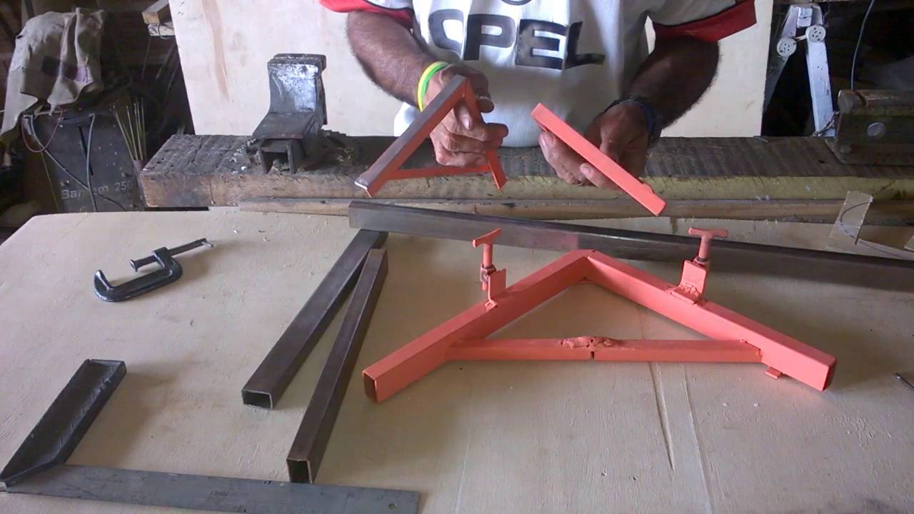 GABARITO QUE FACILITA FAZER PEÇAS DE METALON NO ESQUADRO :: PEDROSO ARTEIRO