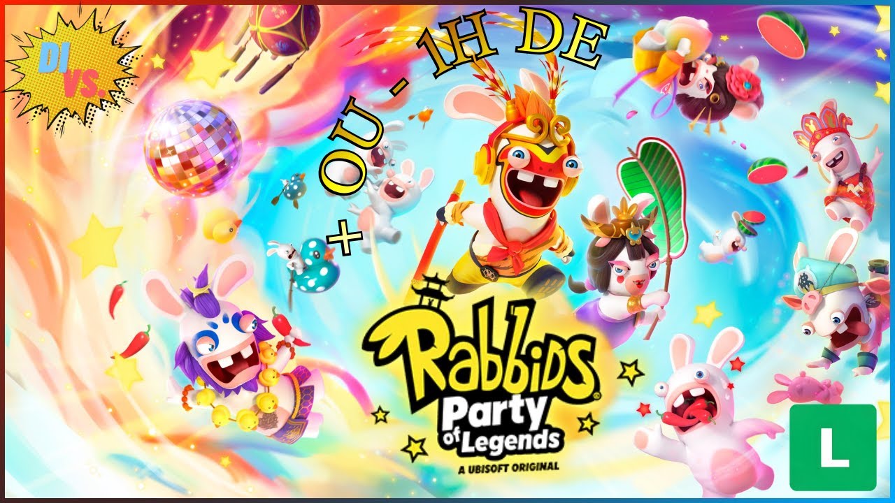 MARIO PARTY DA UBISOFT?!? Rabbids Party of Legends - Dublado PT BR E 4 JOGADORES