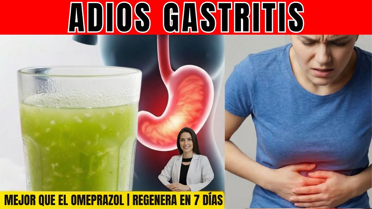 Si tu estómago arde por GASTRITIS, bebe esto todos los días (ayuda a aliviar y proteger)