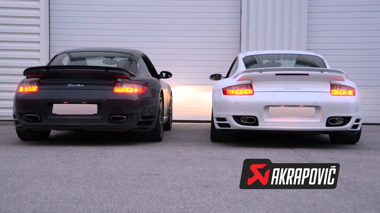 Porsche 997 Turbo 480 Cv VS Porsche 997 Turbo 480 Cv Akrapovic