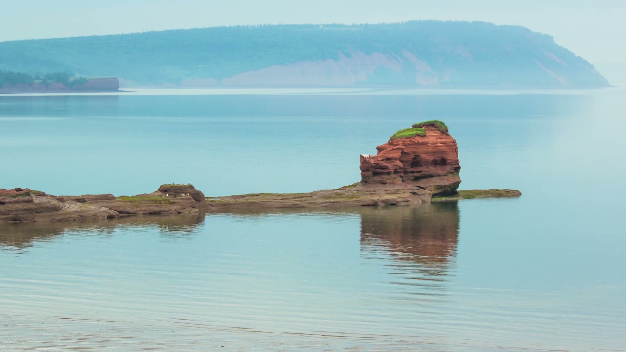 Bay of Fundy: Minas Basin Tides Timelapse Worlds Highest Tides Six Hours Elapsed Time