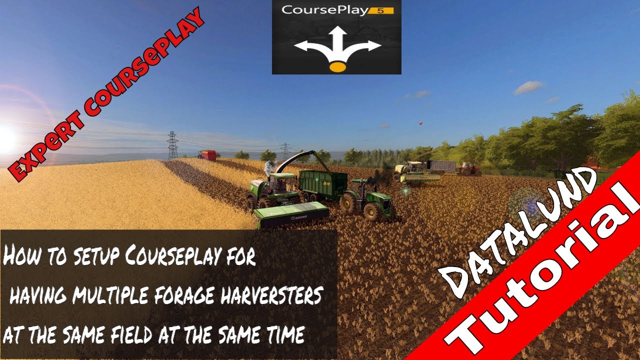 How to setup Courseplay 5 for having multiple forage harvester (a tricky one)