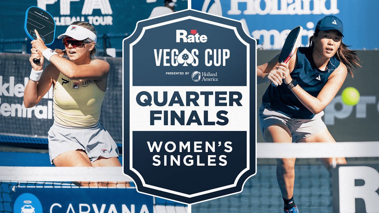 Anna Leigh Waters v Chao Yi Wang at the Rate Vegas Cup presented by Holland America