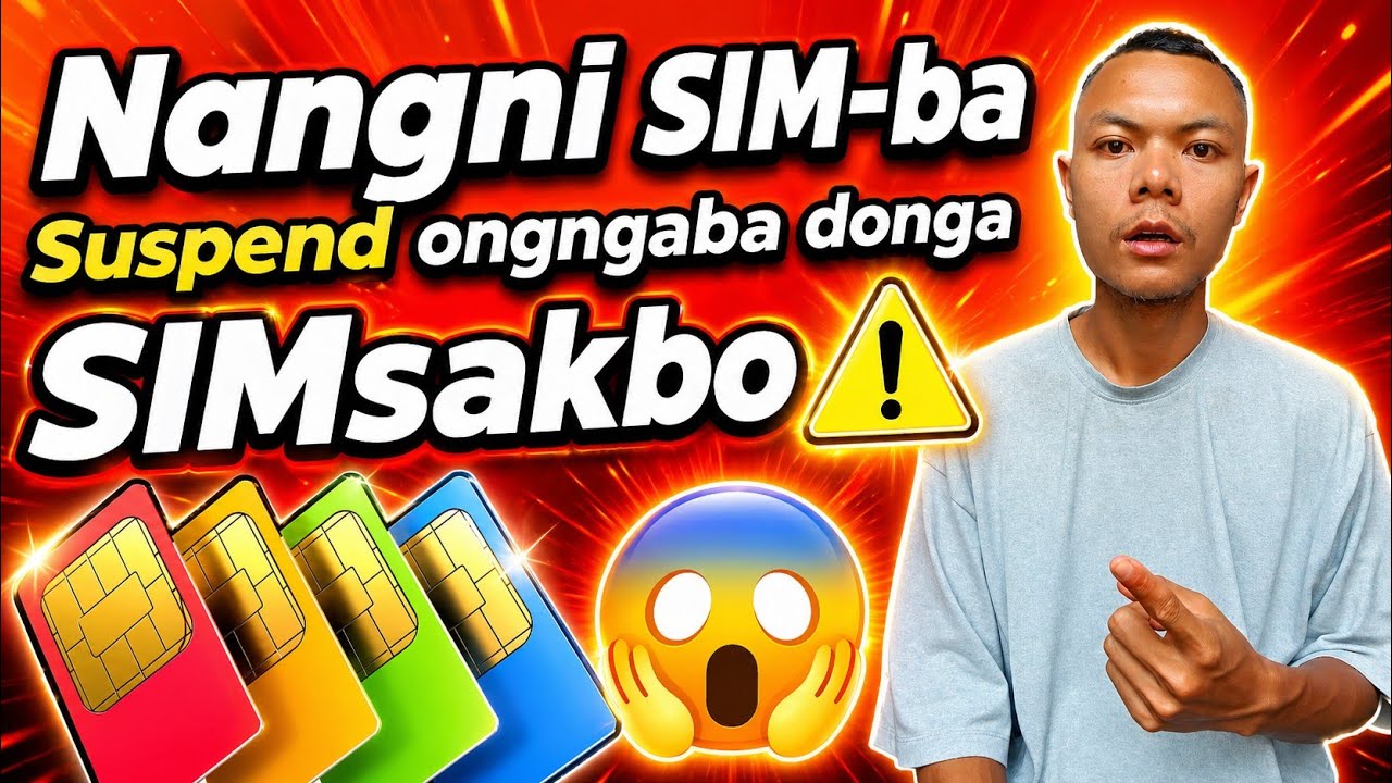 ⚠️ Nasongni Sim-ba Suspend Ongnaba Donga Simsakbo | Sim Block Warning 😱