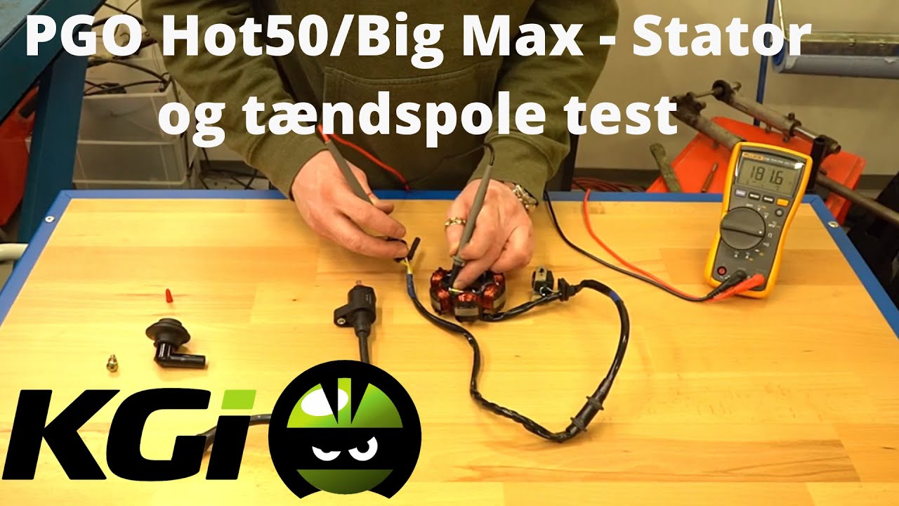 PGO Hot50/Big Max - Stator og tændspole test