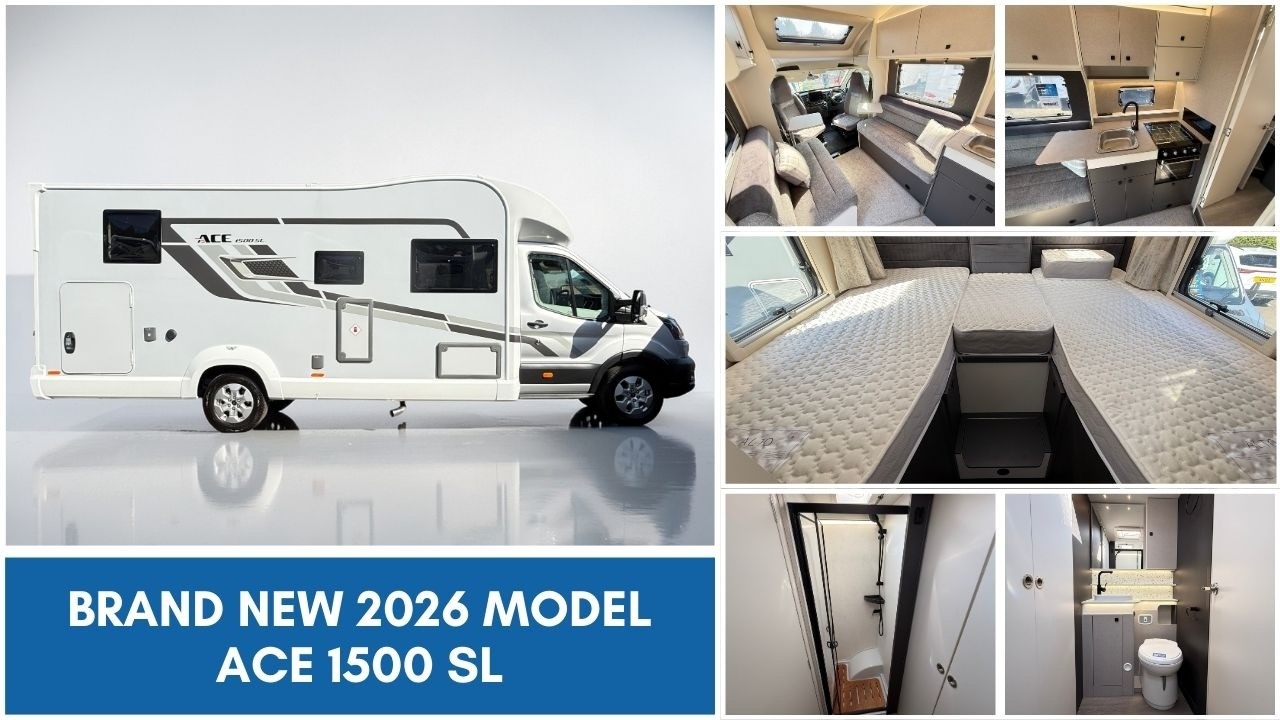 BRAND NEW 2026 MODEL - ACE 1500 SL at Yorkshire Caravans & Motorhomes (2 & 4 berth options)