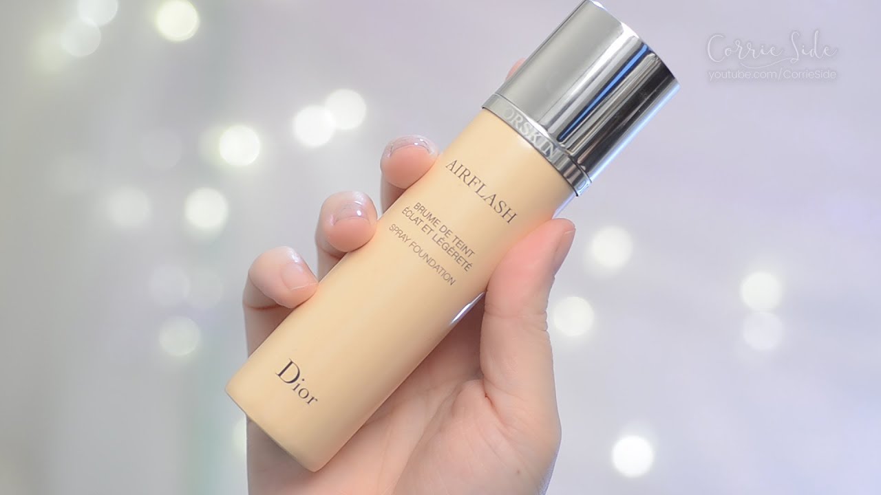 Dior Airflash Spray Foundation 12hr Wear Test & Review | CORRIE V