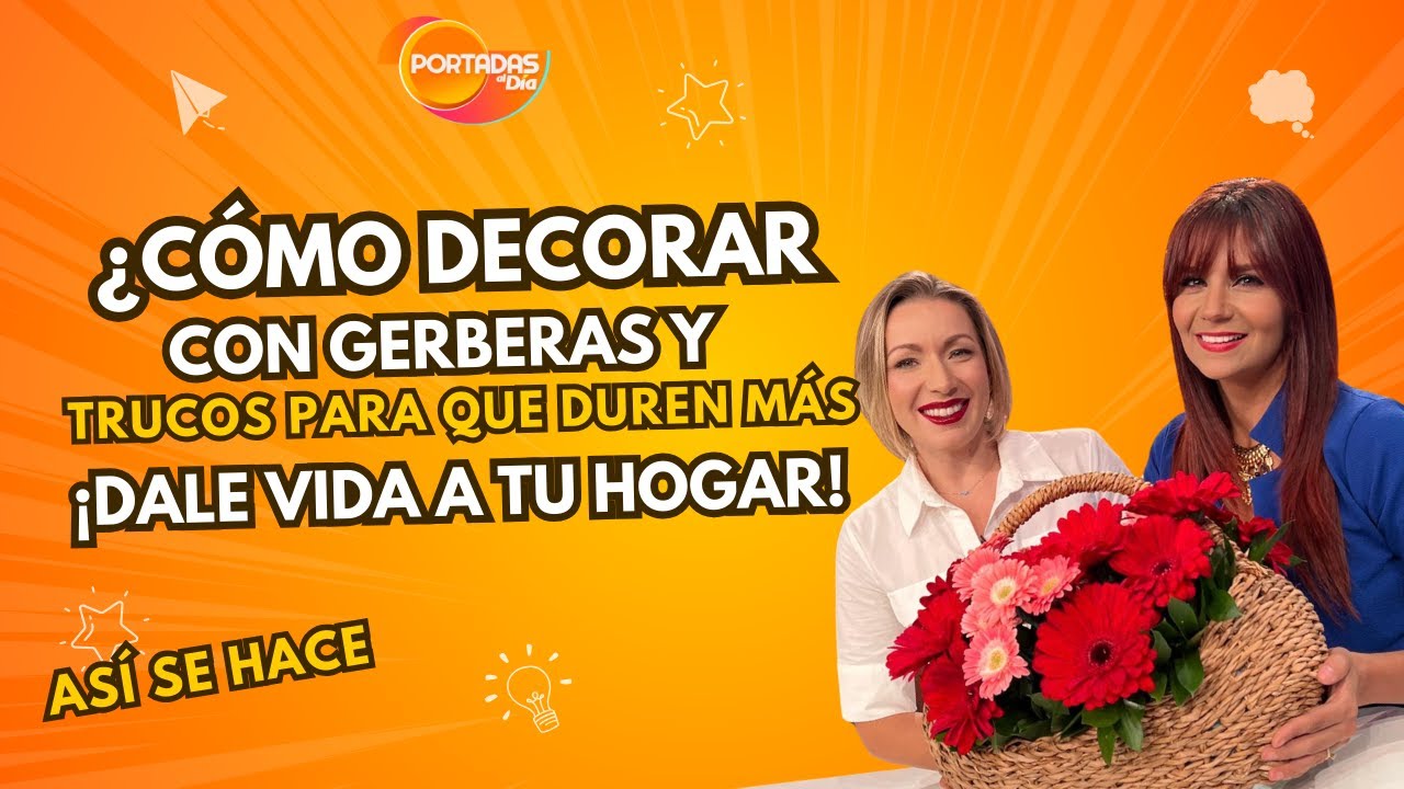 CÓMO DECORAR CON GERBERAS: Arreglos florales modernos para tu hogar