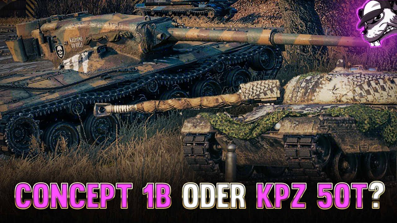 Concept 1b oder Kampfpanzer 50t für Anleihen erwerben? [World of Tanks - Gameplay - Deutsch]