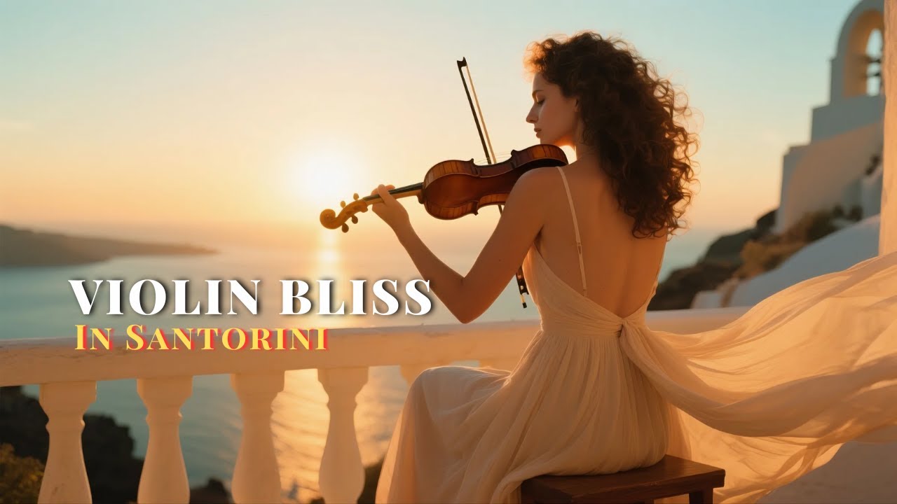 Calming Violin & Piano Music in Santorini &ndash; A Beautiful Escape for Your Soul