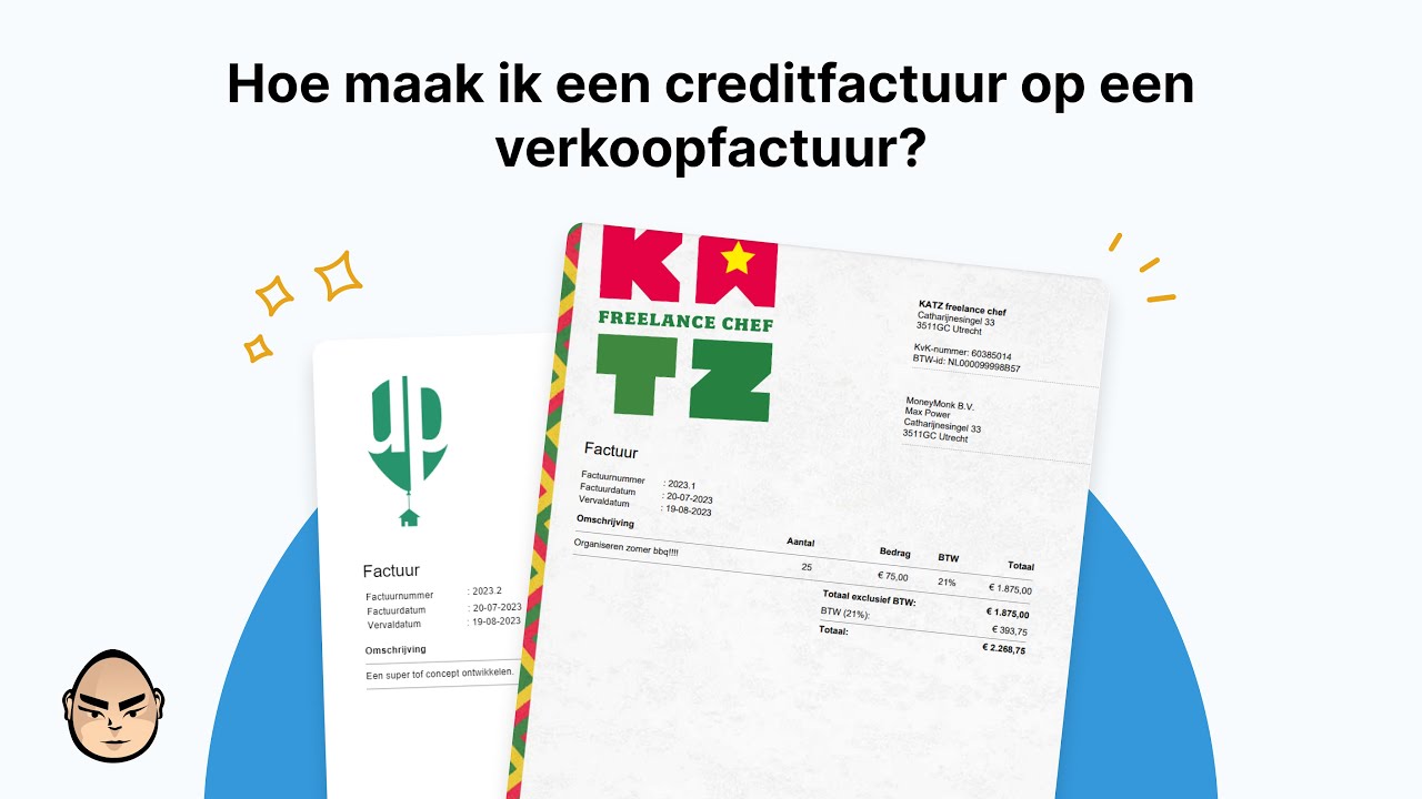 Hoe maak ik een creditfactuur op een verkoopfactuur?