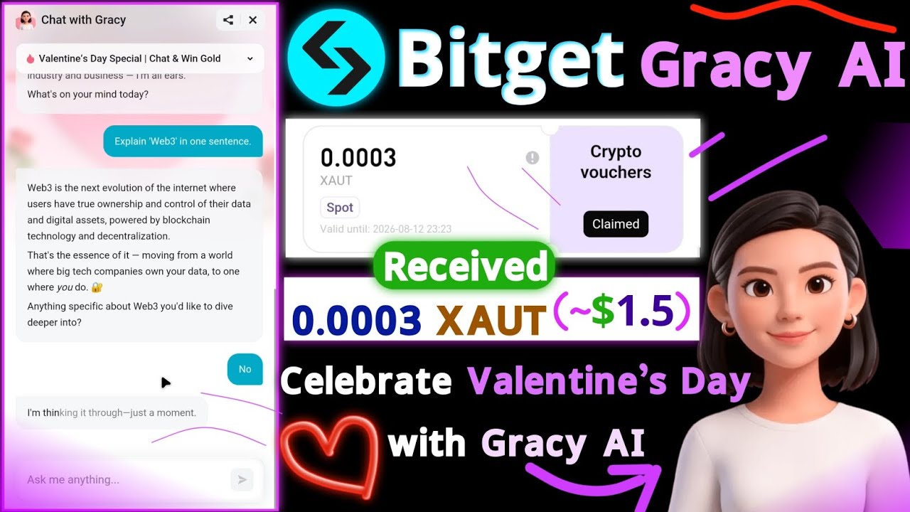 Bitget Gracy AI | Отпразднуйте День святого Валентина с Gracy AI | Как принять участие