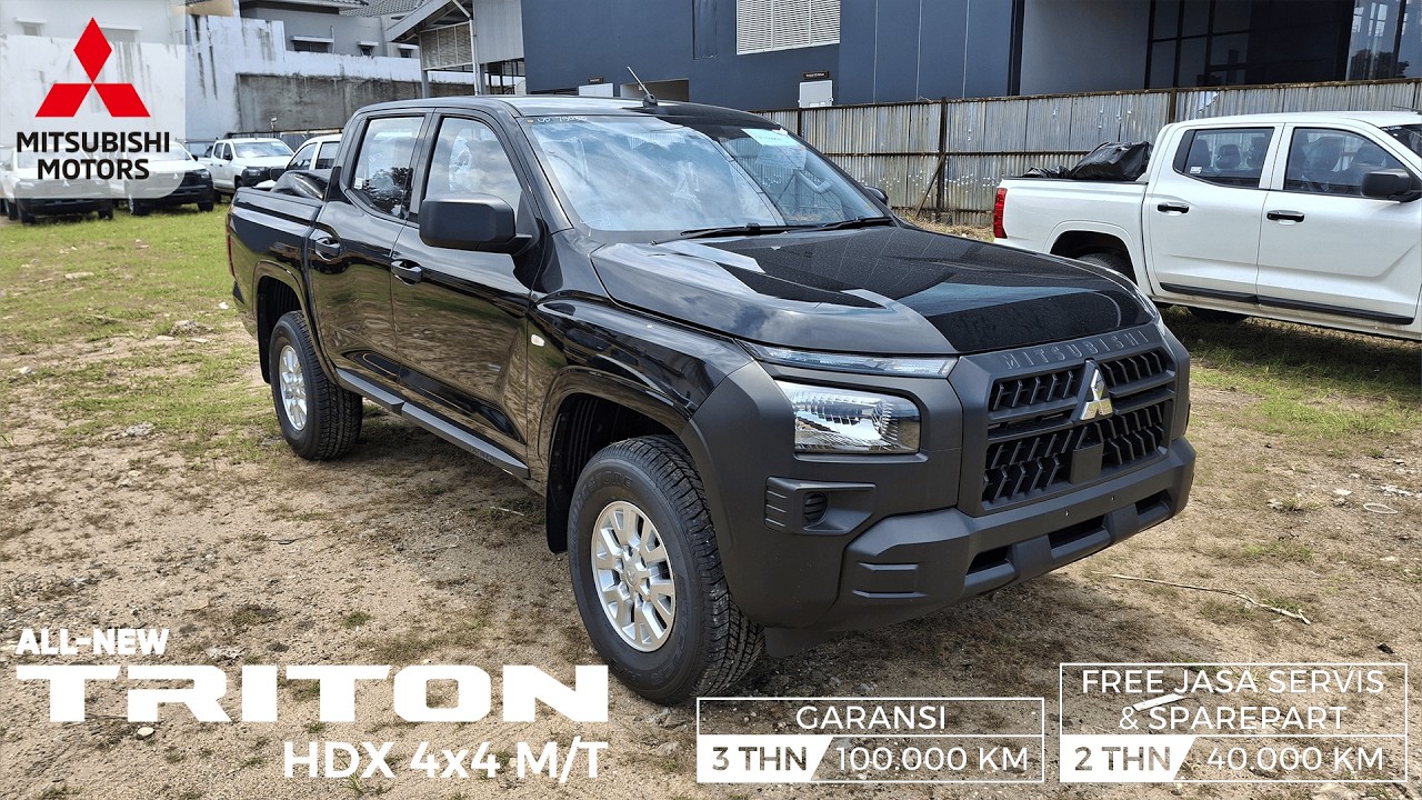 Обзор Mitsubishi Triton HDX Double Cabin 4x4 2025 года | Цвет кузова: Jet Black Mica