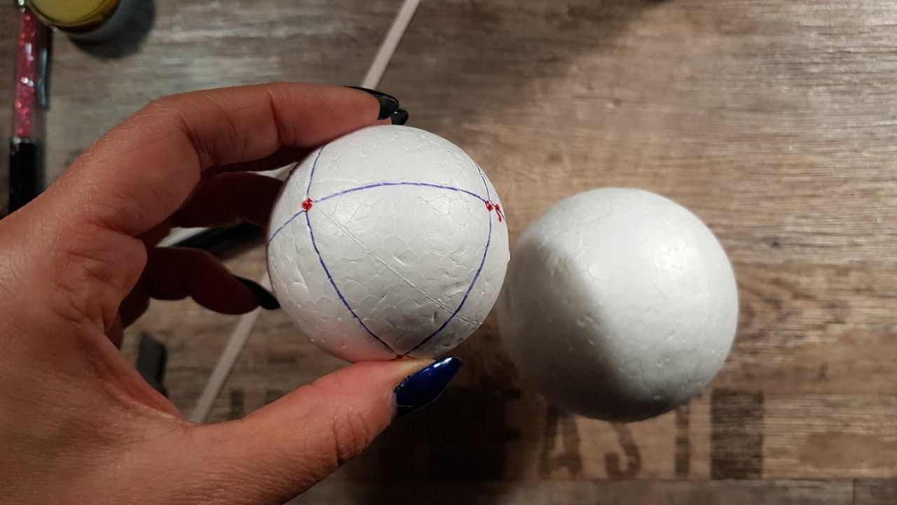 Come dividere una Pallina di polistirolo | Tutorial In Diretta