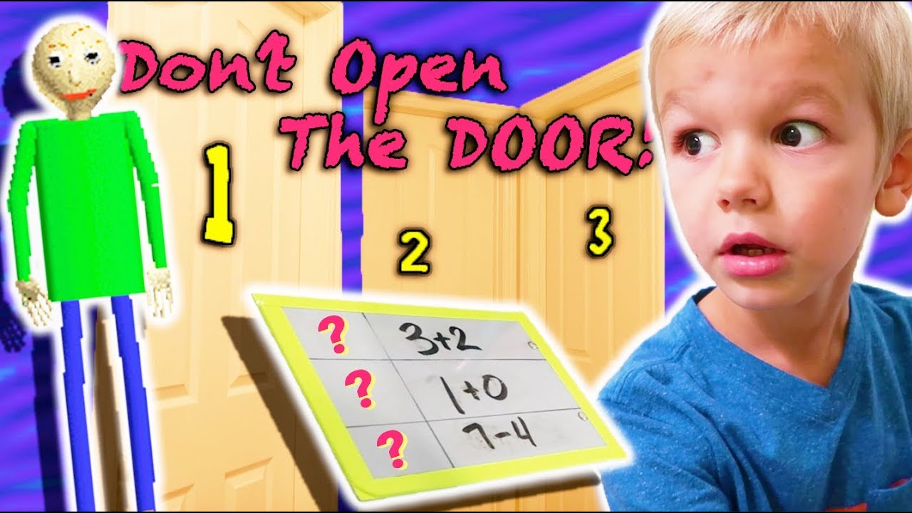 Don't Open the Wrong MYSTERY Door MEETS Baldi's Basics in Real Life!