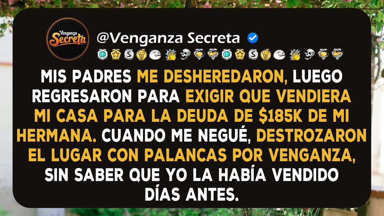 Mis padres destrozaron mi casa con palancas cuando me negué a pagar la deuda de $185K de mi hermana