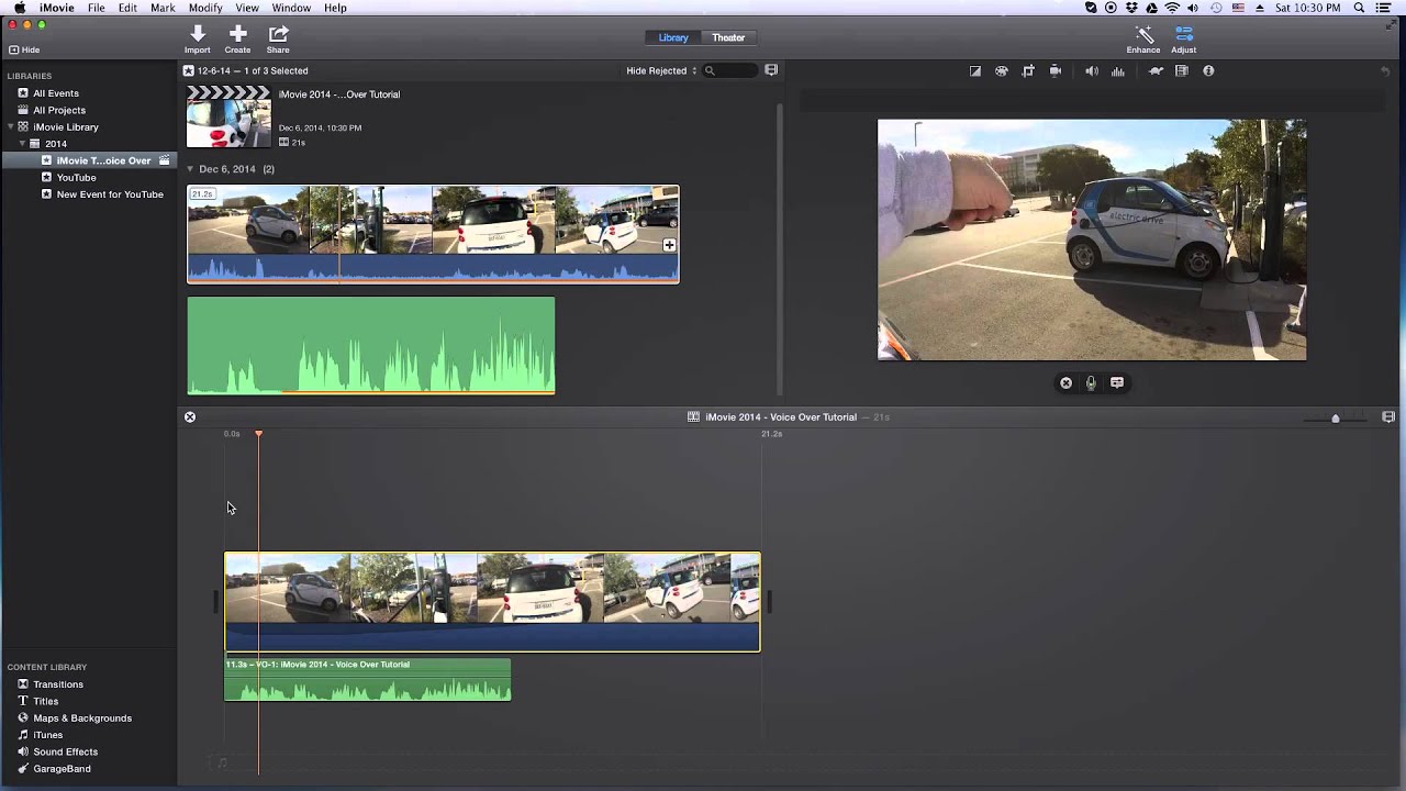 iMovie - Voice Over Tutorial