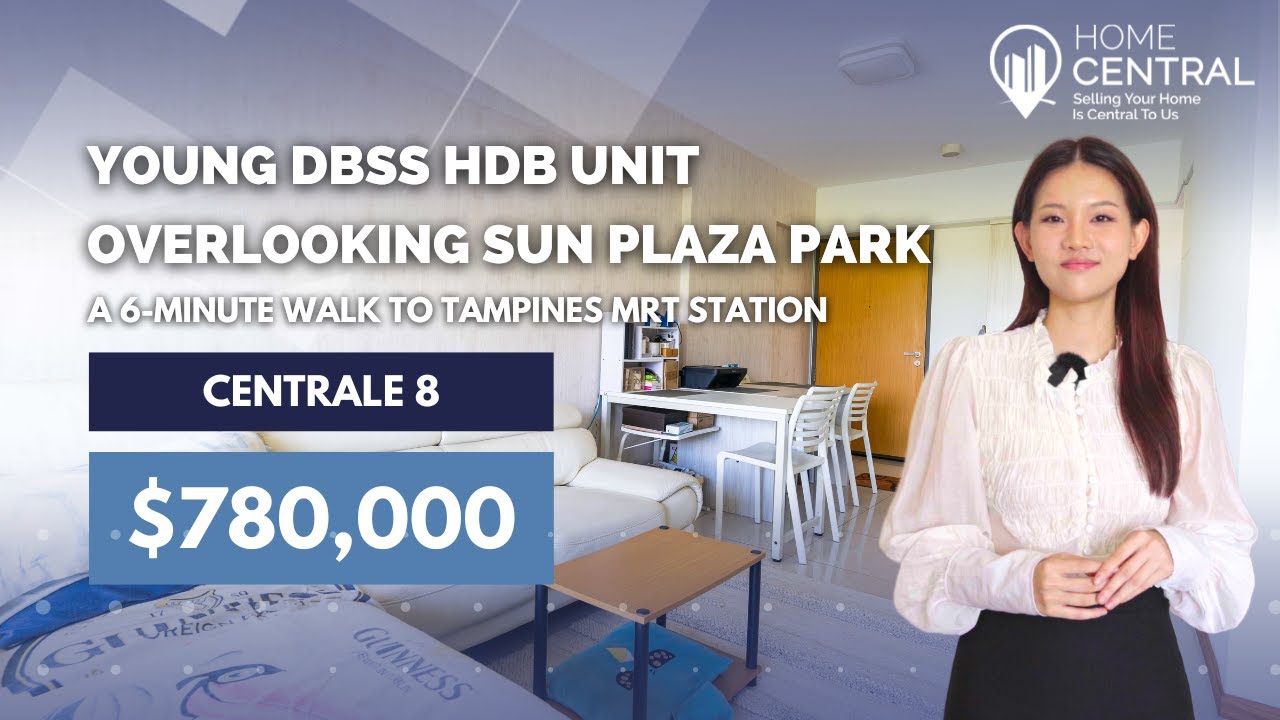 Centrale 8: 4 Room HDB Home Tour | Young DBSS HDB Unit Overlooking Sun Plaza Park