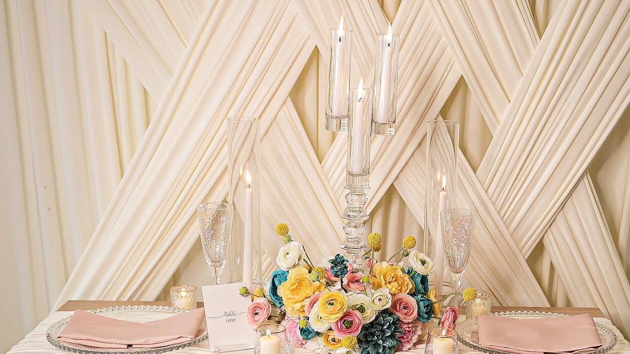 DIY $9 Wedding Centerpiece | Tall Glass Triple Candle | Easy & Elegant Decor Ideas