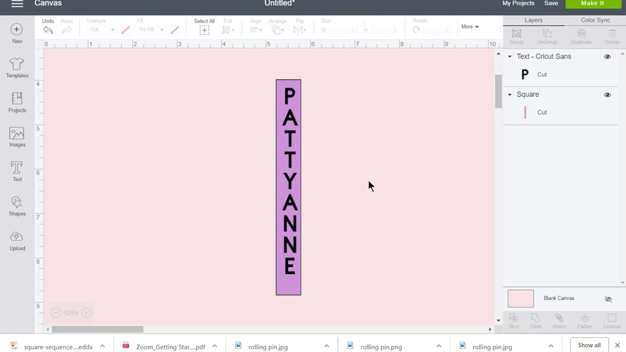 Как создать вертикальный текст в Cricut Design Space